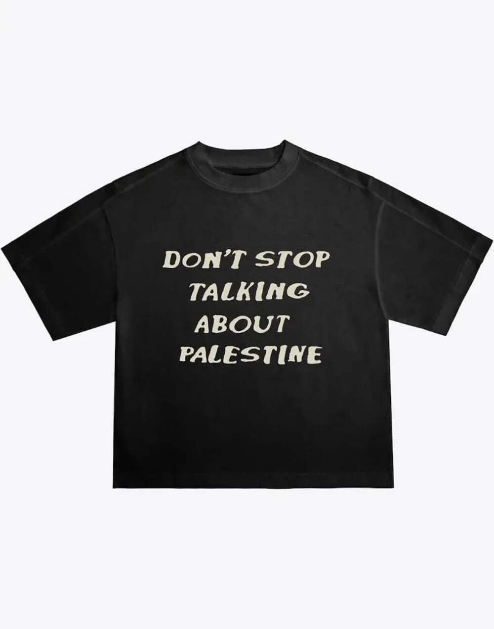 CHNGE Don't Stop Talking About Palestine S/S Tee Black